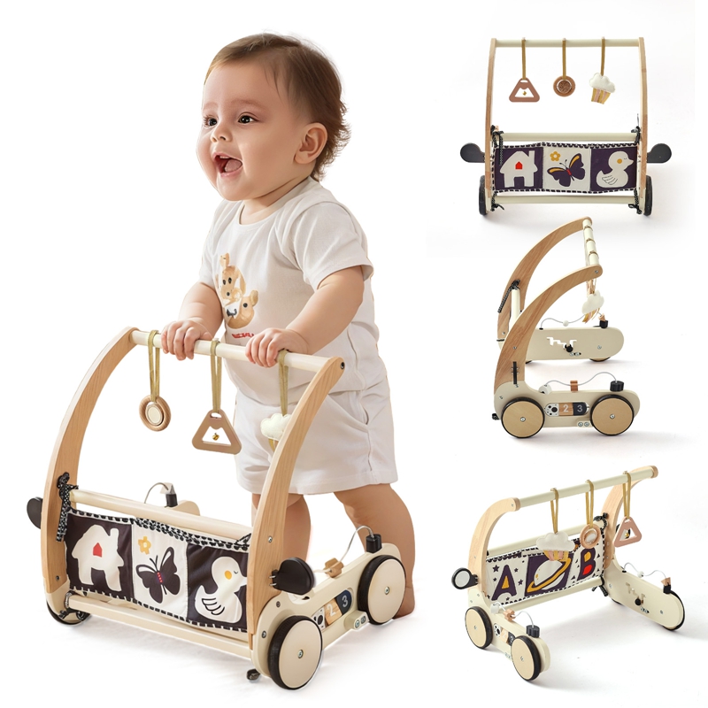 Baby Rattle Toy Set - 1 ensemble de jouets en bois
