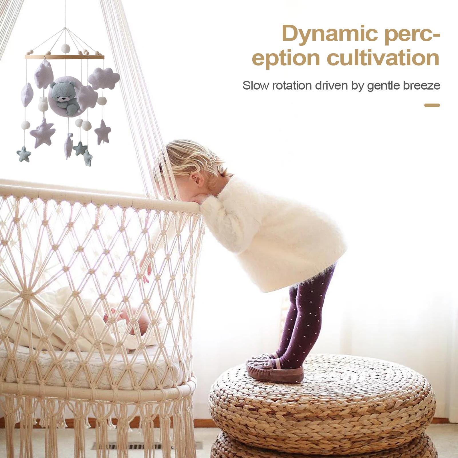 Berceau Mobile en bois pour bé - Baby Rattle Toy Set avis et prix