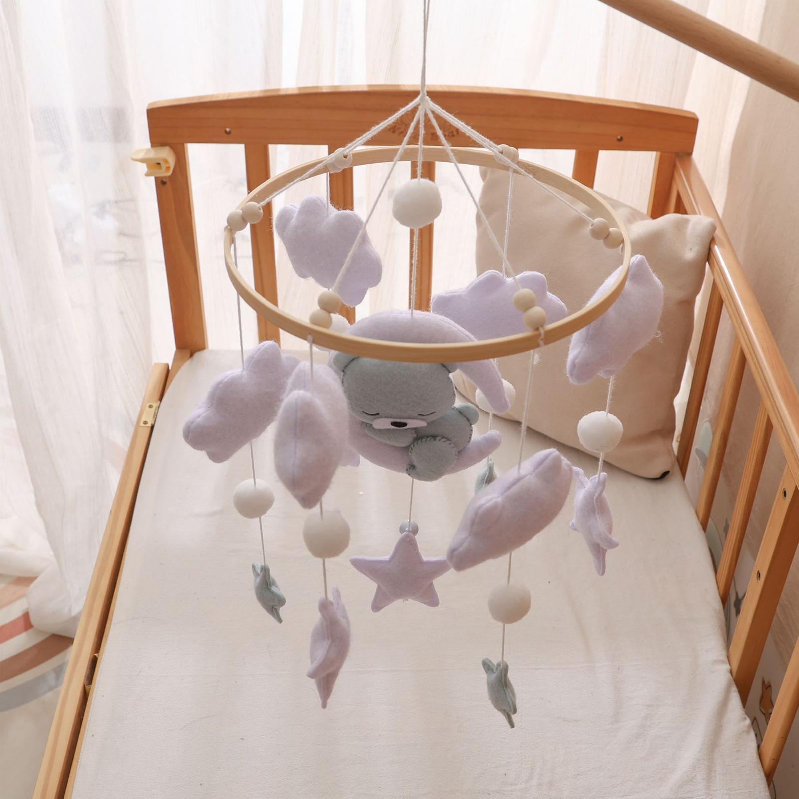 Berceau Mobile en bois pour bé - Baby Rattle Toy Set avis et prix